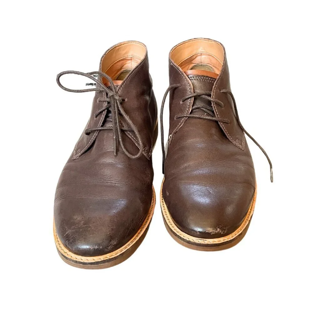 Clark's Atticus‎ Ankle Lace-Up Boots, Men's Size 12, brown, GUC